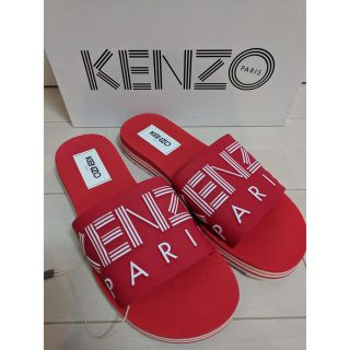 KENZO☆新品未使用☆厚底サンダル☆ロゴ入り-