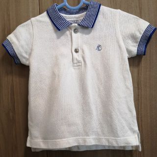 プチバトー(PETIT BATEAU)のPETIT BATEAU 半袖ポロシャツ　18m(80㎝)(Ｔシャツ)