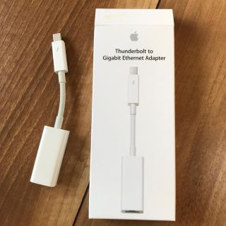 アップル(Apple)のThunderbolt to gigabit ethernet adapter(PC周辺機器)