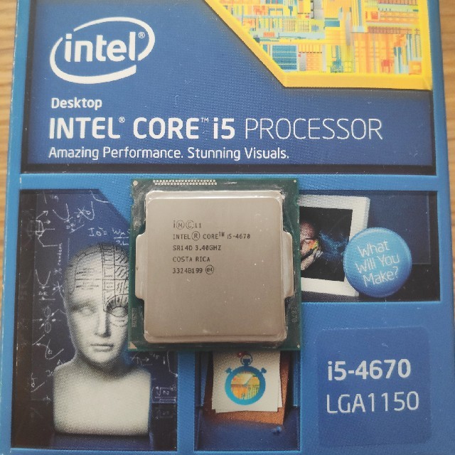 箱取説付き  Intel CPU Core i5 4670 3.40GHzPC/タブレット