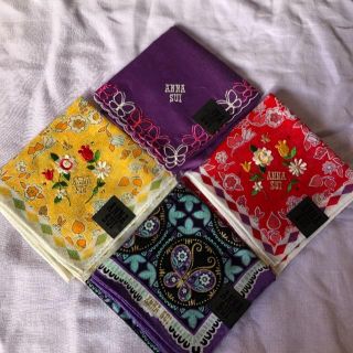 アナスイ(ANNA SUI)のANNA SUI ハンカチ　4枚セット(ハンカチ)