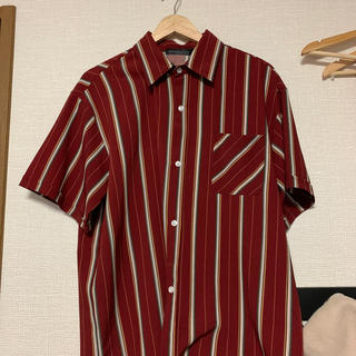 トミーヒルフィガー(TOMMY HILFIGER)の半袖シャツ　古着　ストライプ(シャツ)