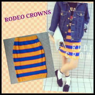 ロデオクラウンズワイドボウル(RODEO CROWNS WIDE BOWL)のrodeocrowns ニットスカート(ひざ丈スカート)