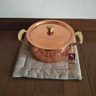 スイス Spring社 銅製両手鍋(鍋/フライパン)