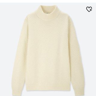 ユニクロ(UNIQLO)のユニクロあったかミドルゲージモックネックニット　M (ニット/セーター)