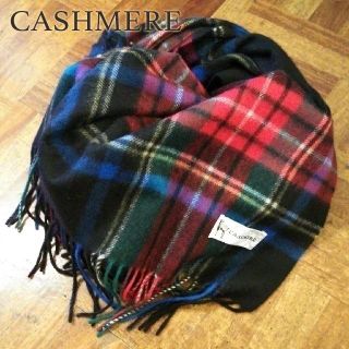 ジャーナルスタンダード(JOURNAL STANDARD)の美品 カシミヤ✨CASHMERE カシミヤ100% 大判ストール ブランケット(ストール/パシュミナ)