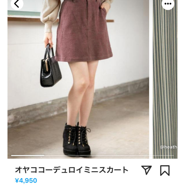 heather(ヘザー)のスカート レディースのスカート(ミニスカート)の商品写真