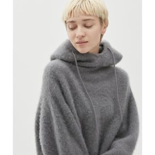 ユナイテッドアローズ(UNITED ARROWS)のATON  FUR CASHMERE フーディー パーカー カシミヤ(ニット/セーター)