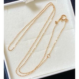 ジュエリーツツミ(JEWELRY TSUTSUMI)のK14PG☆ボールチェーンネックレス(ネックレス)