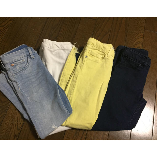 ZARA(ザラ)のダメージスキニーセット キッズ/ベビー/マタニティのキッズ服女の子用(90cm~)(パンツ/スパッツ)の商品写真