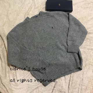 ポロラルフローレン(POLO RALPH LAUREN)の良品　Poro Ralph Lauren ポロラルフローレン グレー　ニット (ニット/セーター)