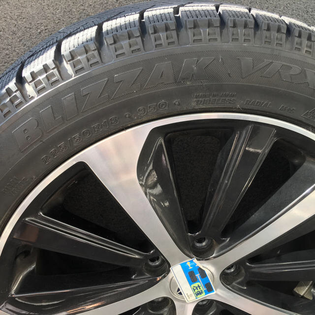 ブリザックVRX 225/50R18 レガシィB4(BN9)純正ホイールセット