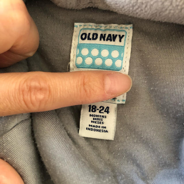 Old Navy(オールドネイビー)のoldnavy ビッグカラーコート 18〜24m キッズ/ベビー/マタニティのキッズ服女の子用(90cm~)(コート)の商品写真