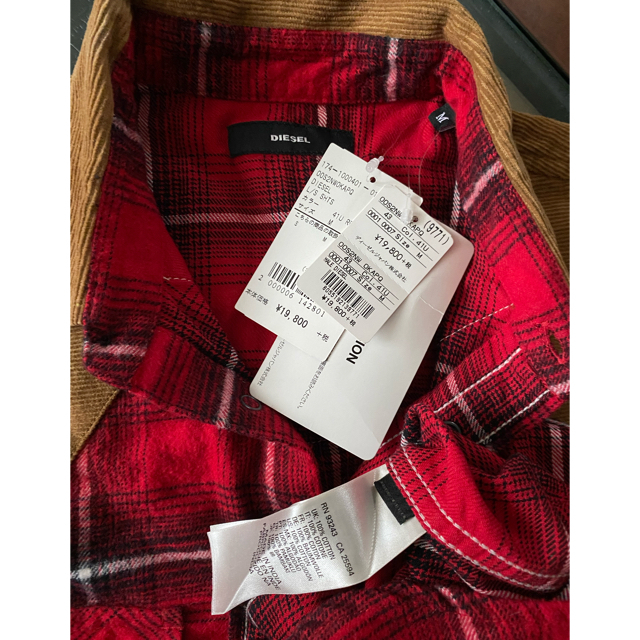 DIESEL(ディーゼル)の未使用 タグ付き DIESEL ディーゼルチェック シャツ M  メンズのトップス(シャツ)の商品写真