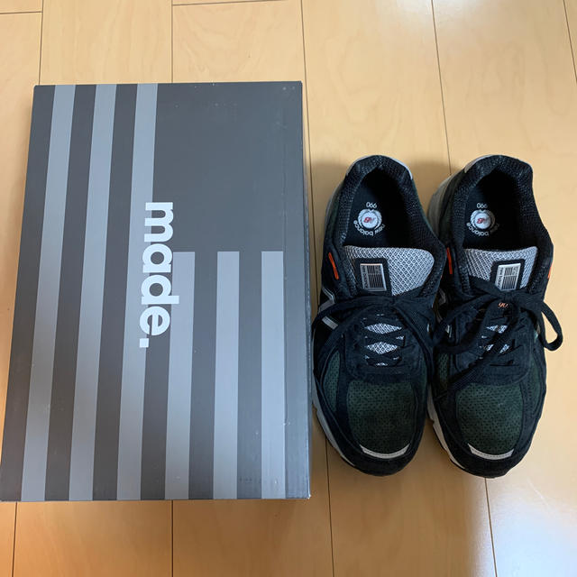 スニーカーnew balance M990 MB4 美品 US9.5 27.5cm