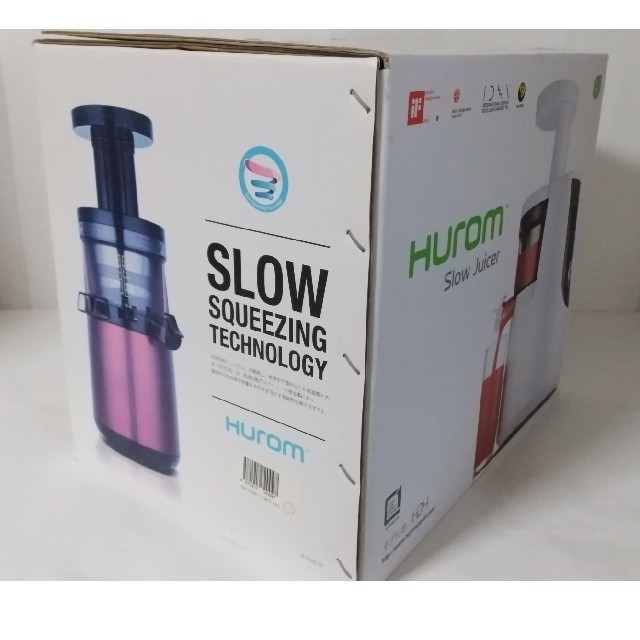 未使用 HUROM ヒューロム スロージューサー ホワイト H2H-WWA11 スマホ/家電/カメラの調理家電(ジューサー/ミキサー)の商品写真