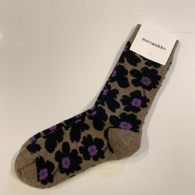 marimekko(マリメッコ)のmarimekko マリメッコ UMINAウールソックス 23,5-24,5cm レディースのレッグウェア(ソックス)の商品写真