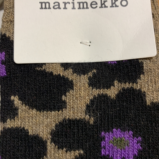 marimekko(マリメッコ)のmarimekko マリメッコ UMINAウールソックス 23,5-24,5cm レディースのレッグウェア(ソックス)の商品写真