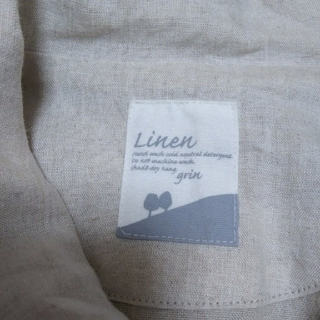 ナチュラル、リネンガウン レディースのジャケット/アウター(ロングコート)の商品写真