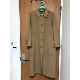 バーバリー(BURBERRY)のBurberry バーバリー ウールコートリバーシブル 超美品 レディース(ロングコート)