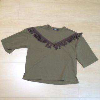 ダブルクローゼット(w closet)のw closet タッセル Ｔシャツ(Tシャツ(半袖/袖なし))