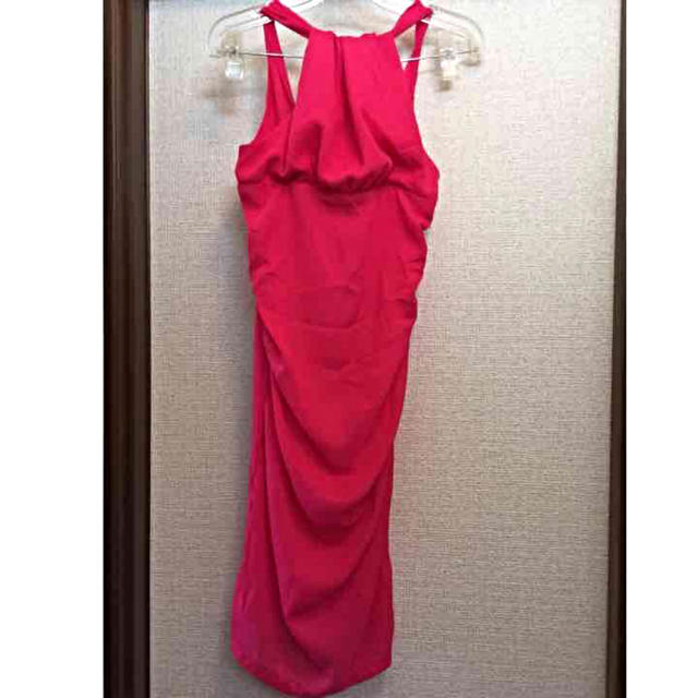 値下げ！ワンピース☆ピンク☆ドレス レディースのワンピース(ミニワンピース)の商品写真
