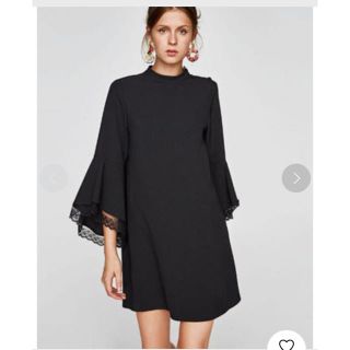 ザラ(ZARA)のZARAパーティードレス美品(ミディアムドレス)