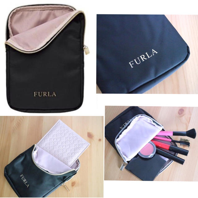 Furla(フルラ)のFURLA ラグジュアリーなミラー(モノグラム柄)&ミラーケース《未開封》 レディースのファッション小物(ミラー)の商品写真