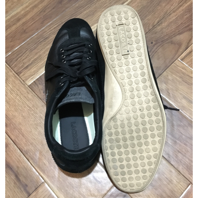 LACOSTE(ラコステ)の【猫吉さま専用】ラコステ スニーカー ブラック 黒 美品 42 26.5 メンズの靴/シューズ(スニーカー)の商品写真