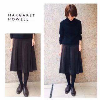 マーガレットハウエル(MARGARET HOWELL)のマーガレットハウエル/コーデュロイ プリーツスカート(ひざ丈スカート)