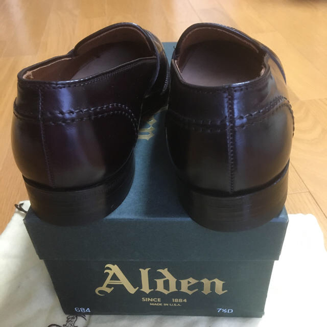 未使用 Alden オールデン コードバンローファー 684 7.5D