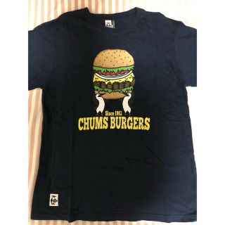 チャムス(CHUMS)のチャムス　ハンバーガー　ロゴTシャツ　ネイビー(Tシャツ/カットソー(半袖/袖なし))