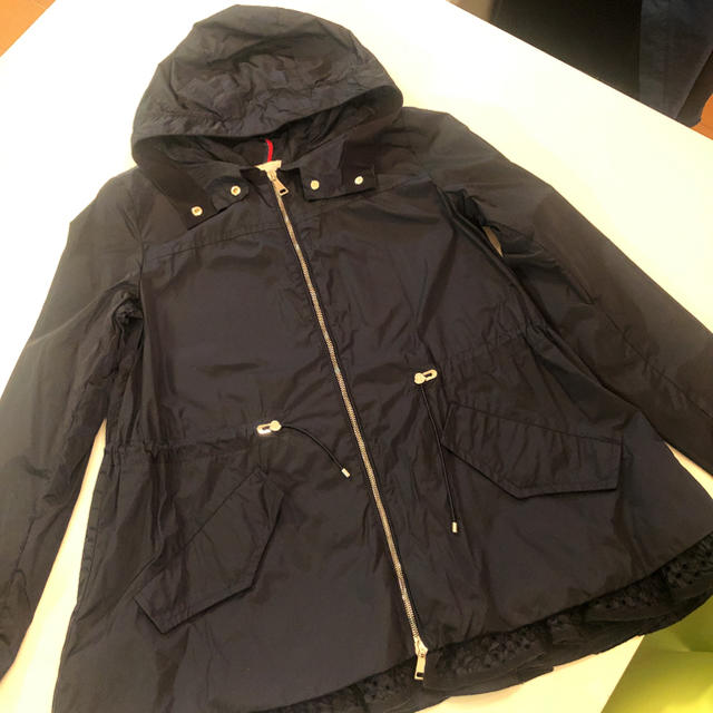 MONCLER(モンクレール)の試着のみ‼︎モンクレールネイビー☆Aラインスプリングコート☆サイズ1 レディースのジャケット/アウター(スプリングコート)の商品写真