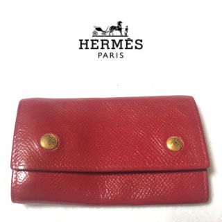 エルメス(Hermes)の正規品☆エルメス キーケース  レッド(キーケース)