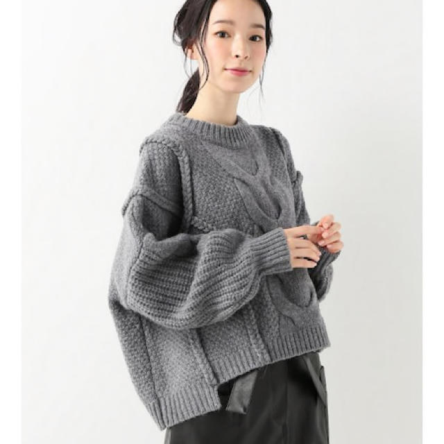 CLANE 　3D CABLE WIDE KNIT TOPS　クラネ　ニット