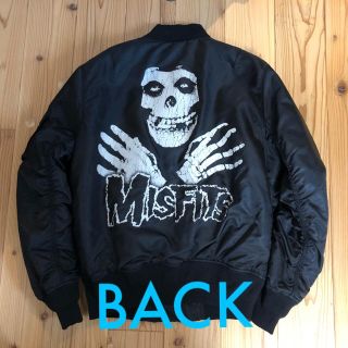 エイチアンドエム(H&M)の傷有り H&M MISFITS MA-1 M サイズ(ブルゾン)