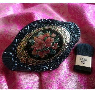 アナスイ(ANNA SUI)の【使用ほとんどなし】ANNASUI限定ケース　パウダー　ブラシ(フェイスパウダー)