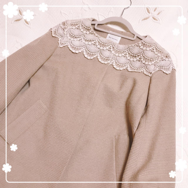 anatelier - ＊専用＊Bon mercerie♡襟元レース貼りコートの通販 by Boutique Citron｜アナトリエならラクマ