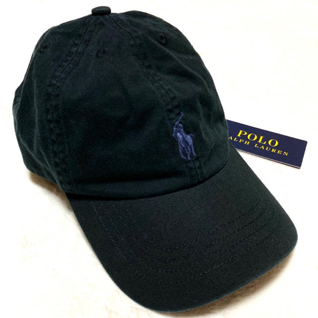 POLO RALPH LAUREN(ポロラルフローレン)の56㎝ / 8-20 / ブラック 新品 クラシック スポーツ キャップ キッズ/ベビー/マタニティのこども用ファッション小物(帽子)の商品写真