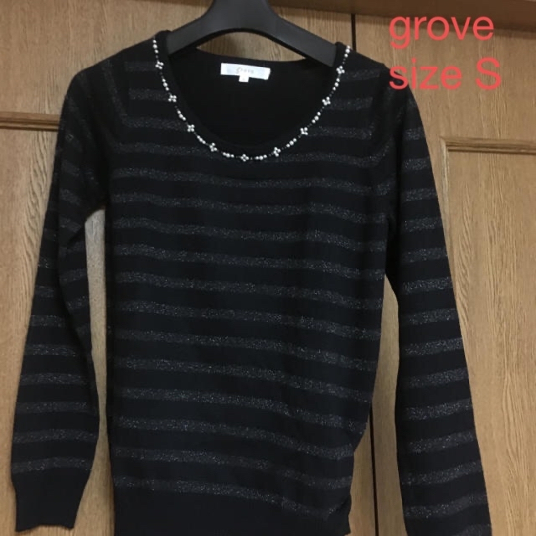 grove(グローブ)のgrove 新品　レディース  ニットセーター　長袖 レディースのトップス(ニット/セーター)の商品写真