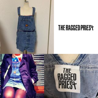 ユニフ(UNIF)のTHE RAGGED PRIEST デニム オーバーオール　バンダナリメイク(ミニスカート)