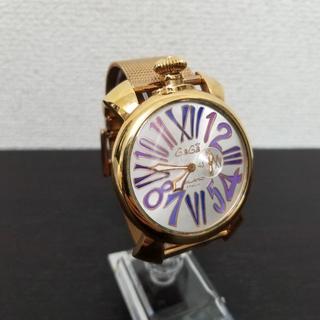 ガガミラノ(GaGa MILANO)のガガミラノ　腕時計　美品☆　46mm　ピンクゴールド(腕時計(アナログ))