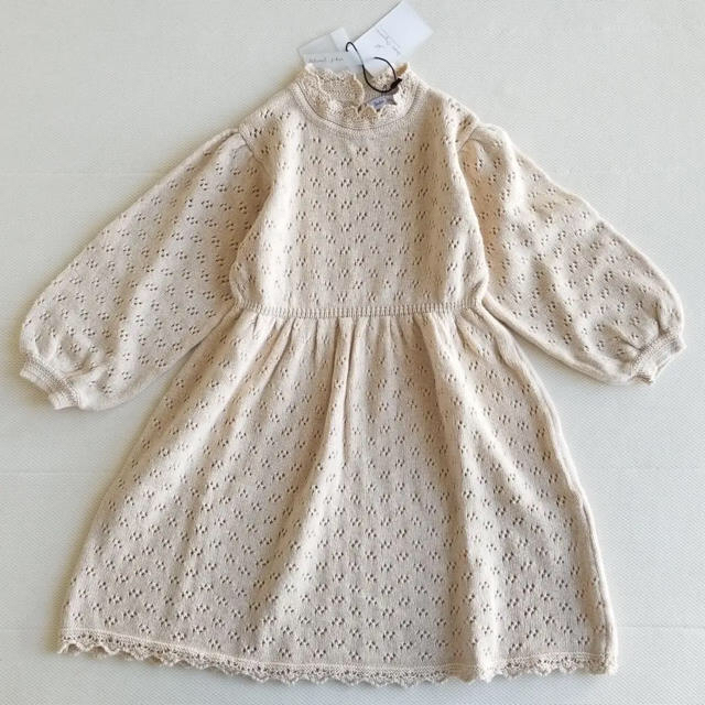 Caramel baby&child (キャラメルベビー&チャイルド)の4Y♥️bebe organic Olivia dress natural キッズ/ベビー/マタニティのキッズ服女の子用(90cm~)(ワンピース)の商品写真