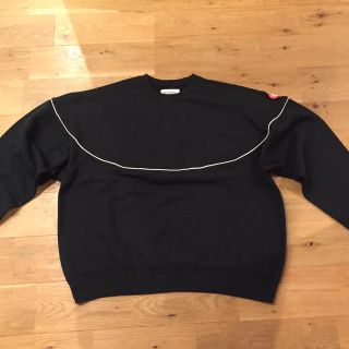 ビームス(BEAMS)の☆新品 c.e 18aw スウェット シャツ パイピング 白ライン 黒 XL (スウェット)