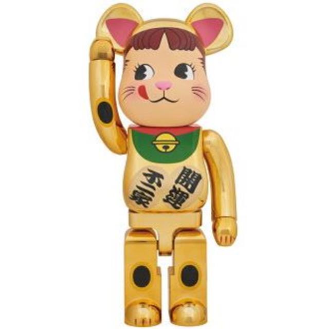 超人気の 限定品 BE@RBRICK - TOY MEDICOM 招き猫 1000% 金メッキ