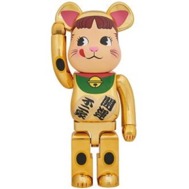 MEDICOM TOY BE@RBRICK 招き猫　金メッキ　金運　弍400%