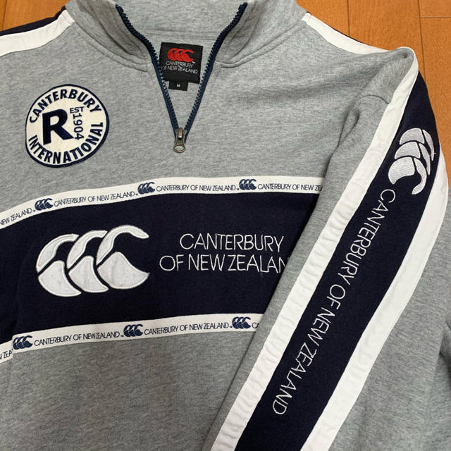 CANTERBURY - 古着 CANTERBURY ハーフジップ スウェット刺繍ロゴの通販