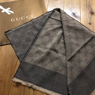 グッチ(Gucci)のGUCCI グッチ マフラー ストール モカ ベージュ(マフラー)