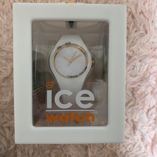 アイスウォッチ(ice watch)のice watch 白×ピンクゴールド(腕時計)