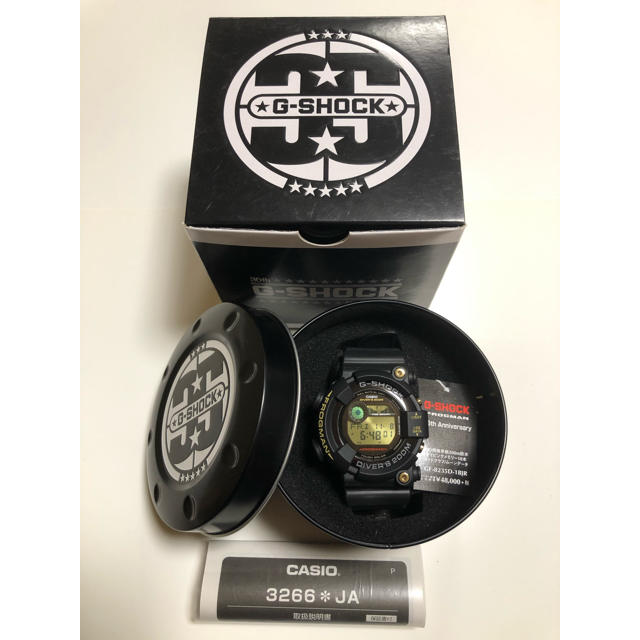 新品☆G-SHOCK フロッグマン 35周年モデル GF-8235D-1BJR2018年4月12日付属品